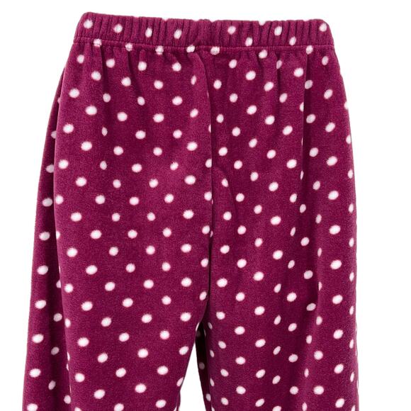 Polar Alt Pajama Bottom in Polka Dot Bordeaux Size Medium - Picture 8 of 9
